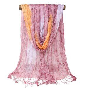 Watercolor Scarf Rose/Orange